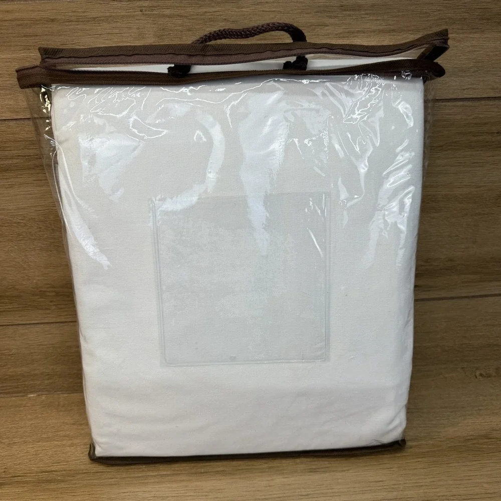 Docofil White Queen Duvet 3 Piece Set 90 X 90 Cotton Linen Blend Portugal